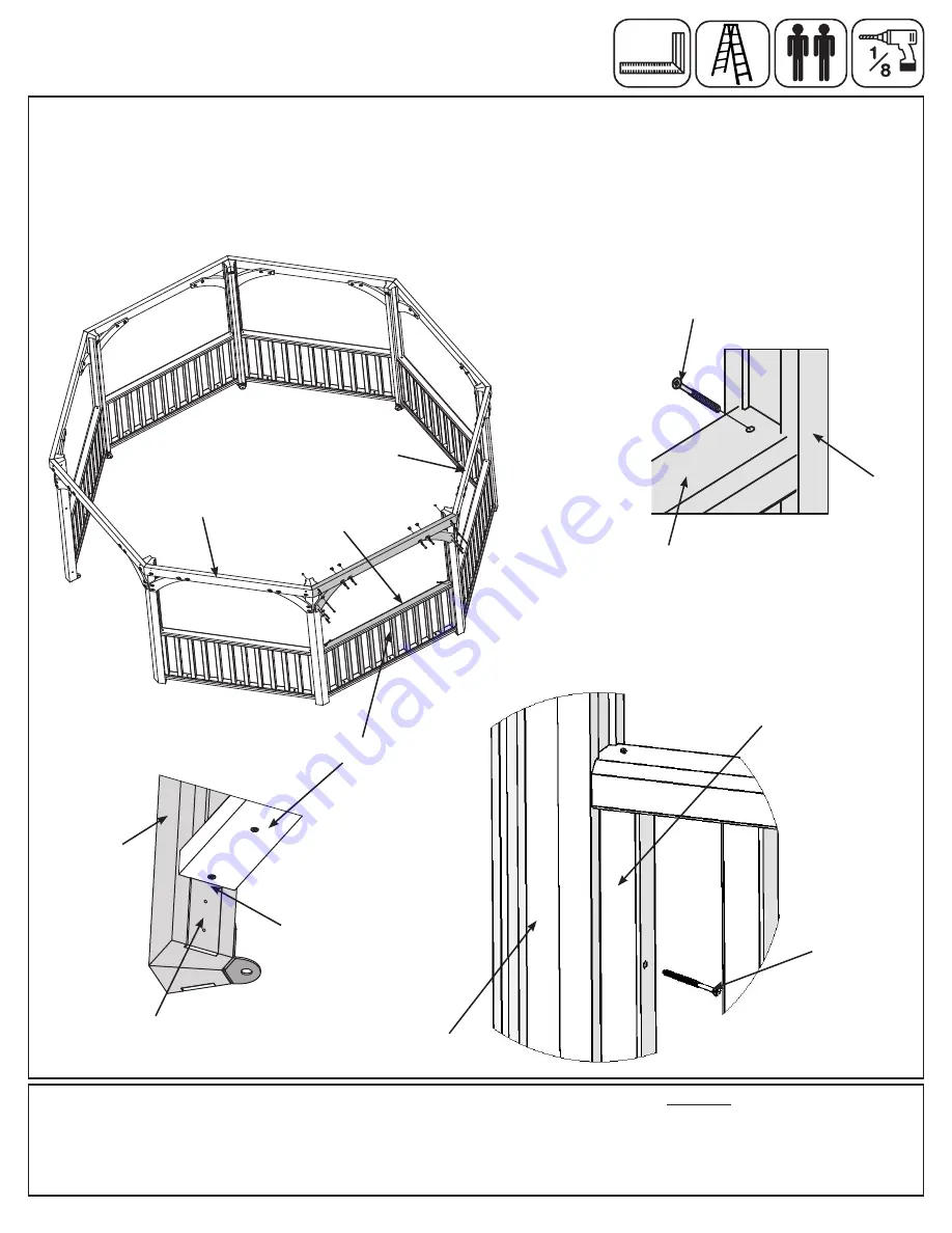 Yardistry MERIDIAN OCTAGON YM11924 Скачать руководство пользователя страница 24