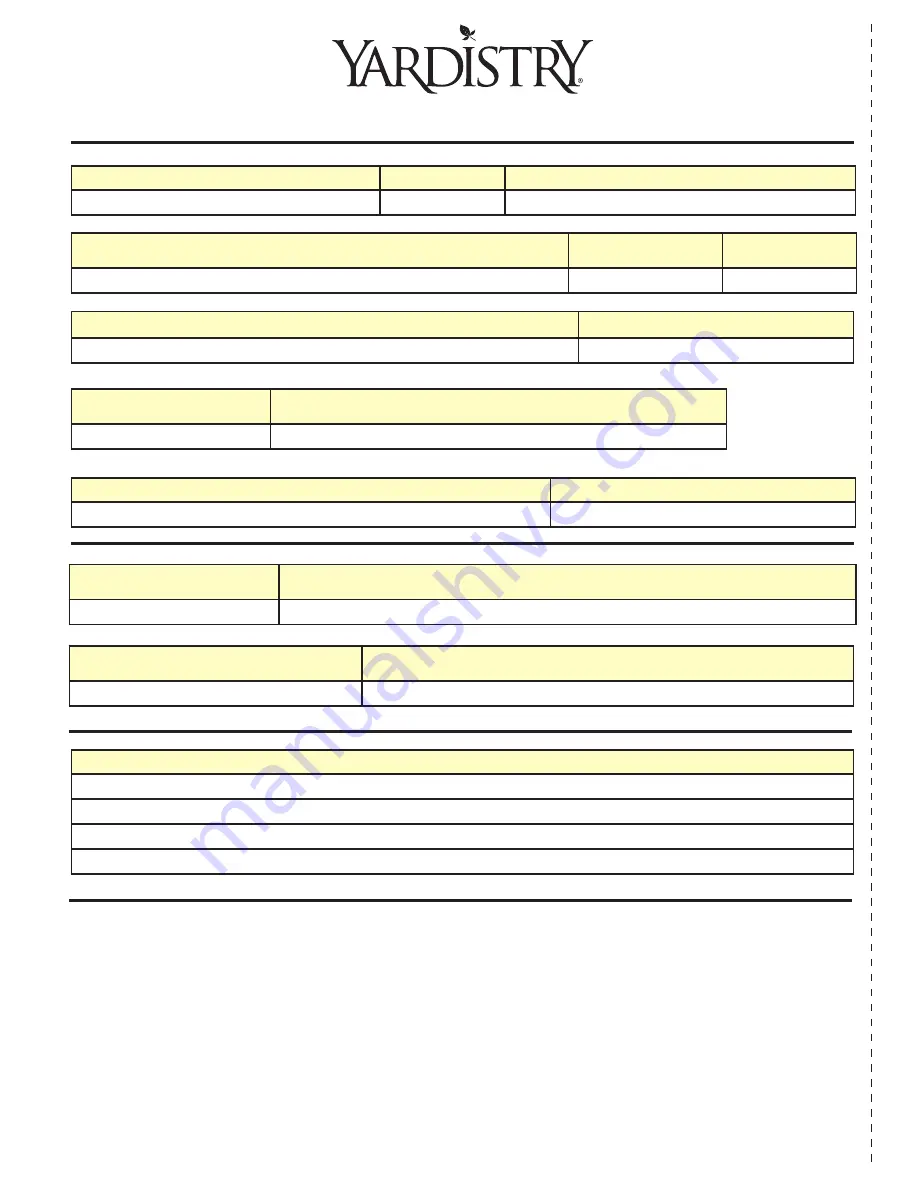 Yardistry MERIDIAN OCTAGON YM11924 Installation And Operating Instructions Manual Download Page 50