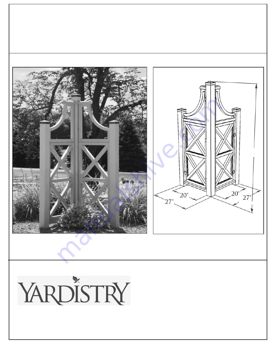 Yardistry YM11554 Installation Manual Download Page 1