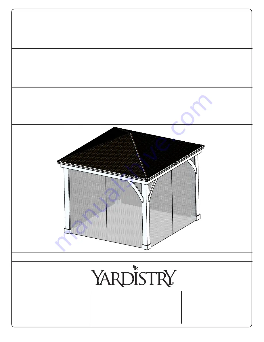 Yardistry YM12830 Installation Instructions Manual Download Page 1