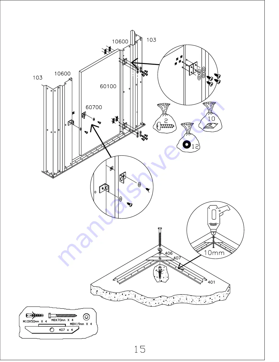 Yardmaster 54 PEZ Silver Assembly Instructions Manual Download Page 16