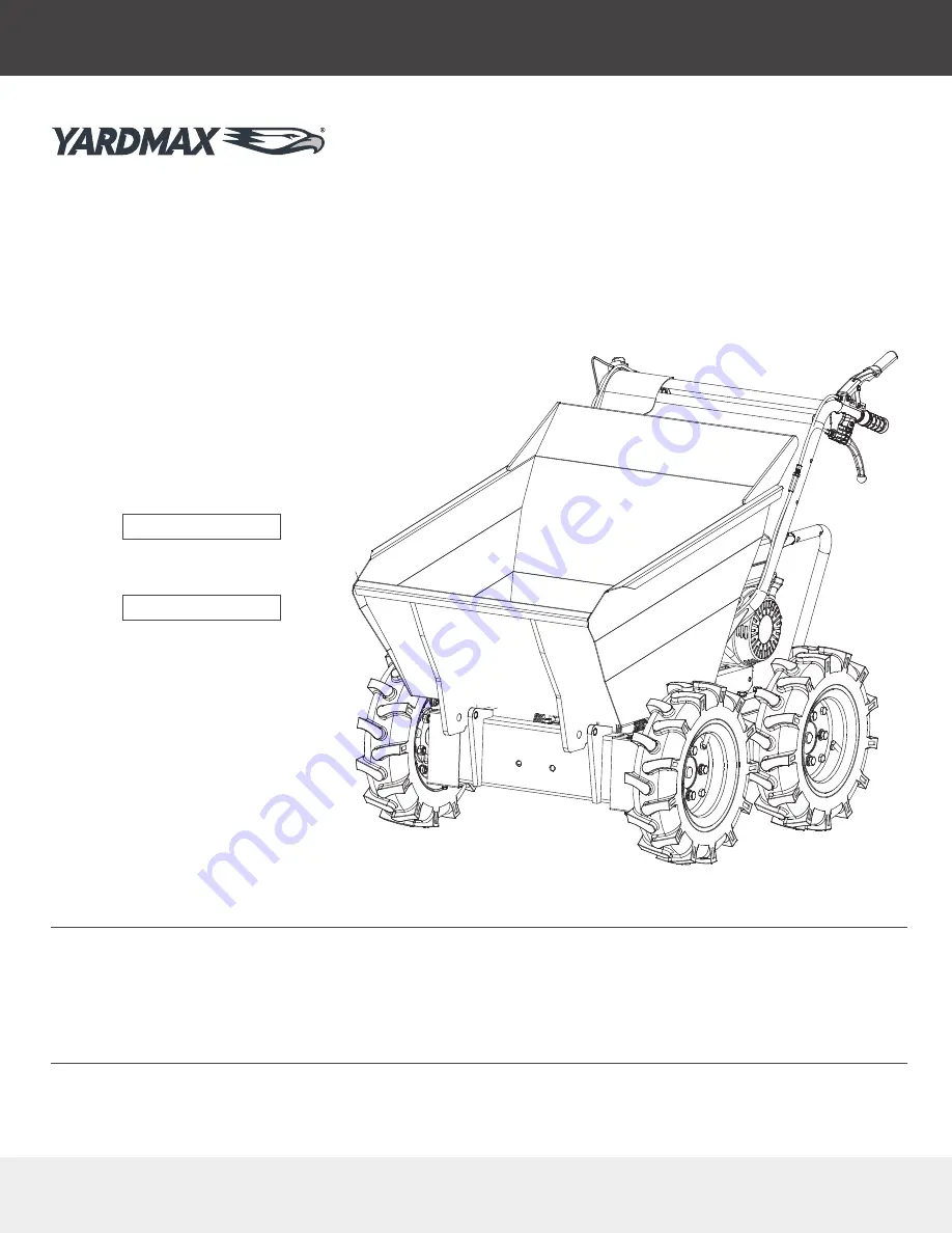 YARDMAX YD4103 Operator'S Manual Download Page 1