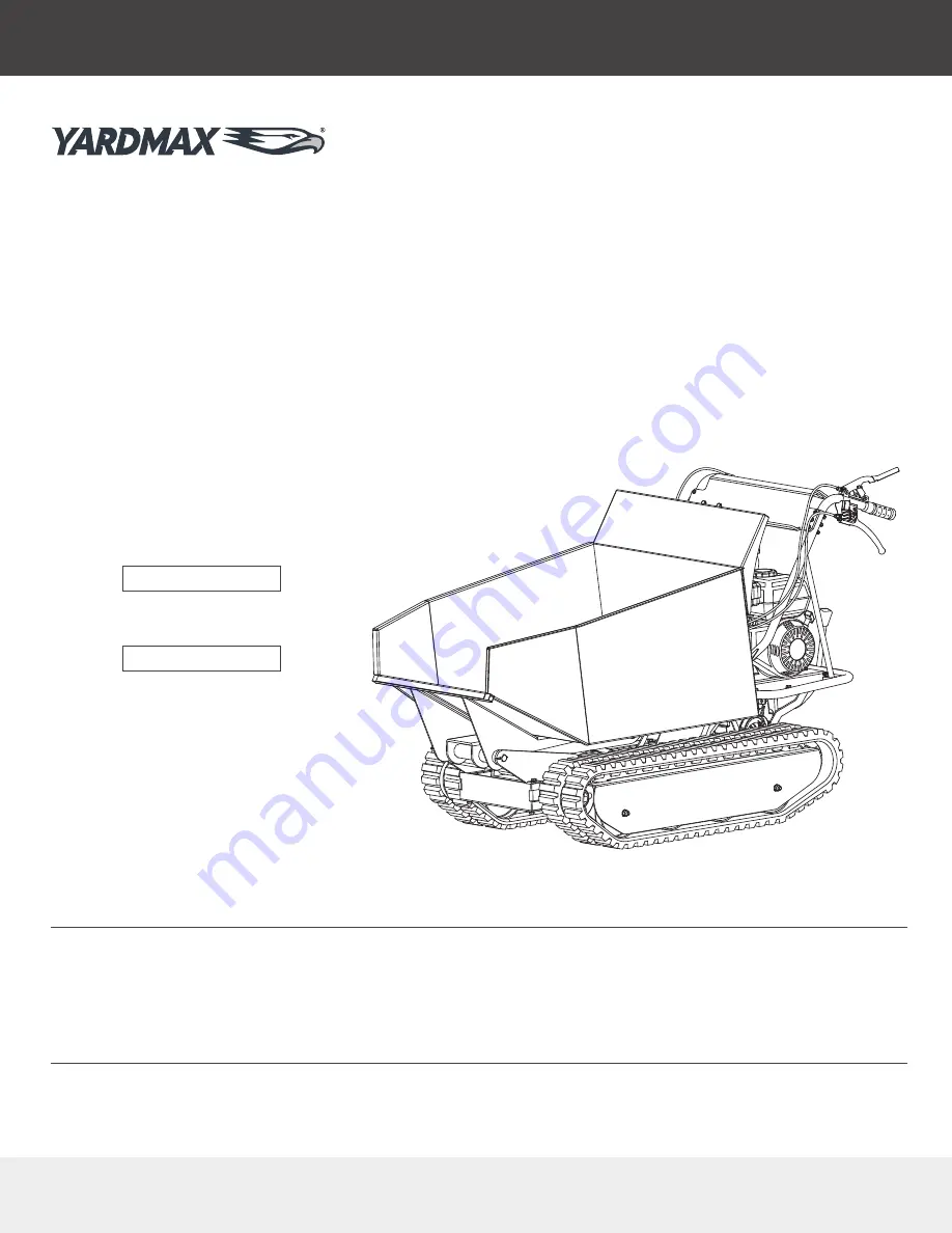 YARDMAX YD8105 Operator'S Manual Download Page 1