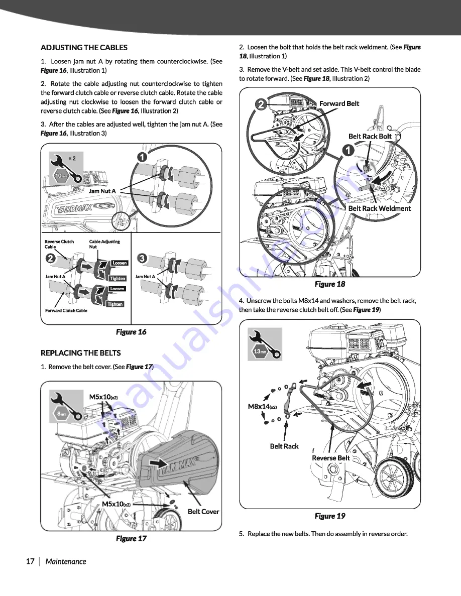 YARDMAX YT5565 Operator'S Manual Download Page 18