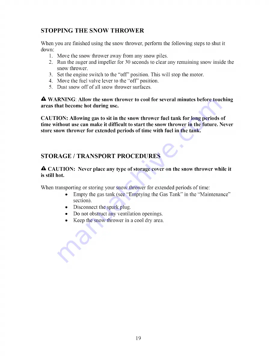 Yardworks 270-3250 Owner'S Manual Download Page 19