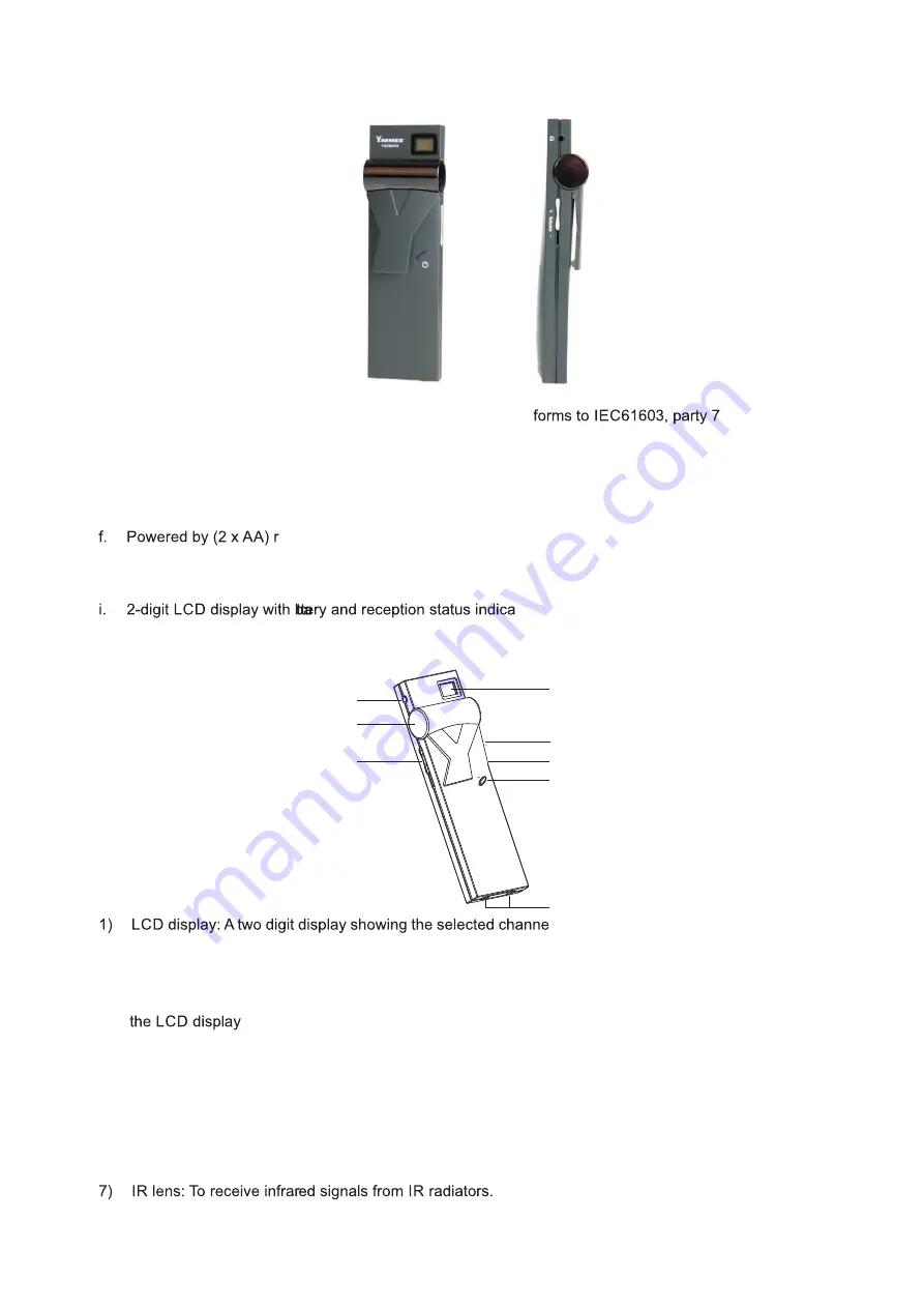 YARMEE Digital IR Installation And Operating Manual Download Page 12