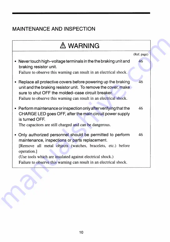 YASKAWA CDBR Series Installation Manual Download Page 9