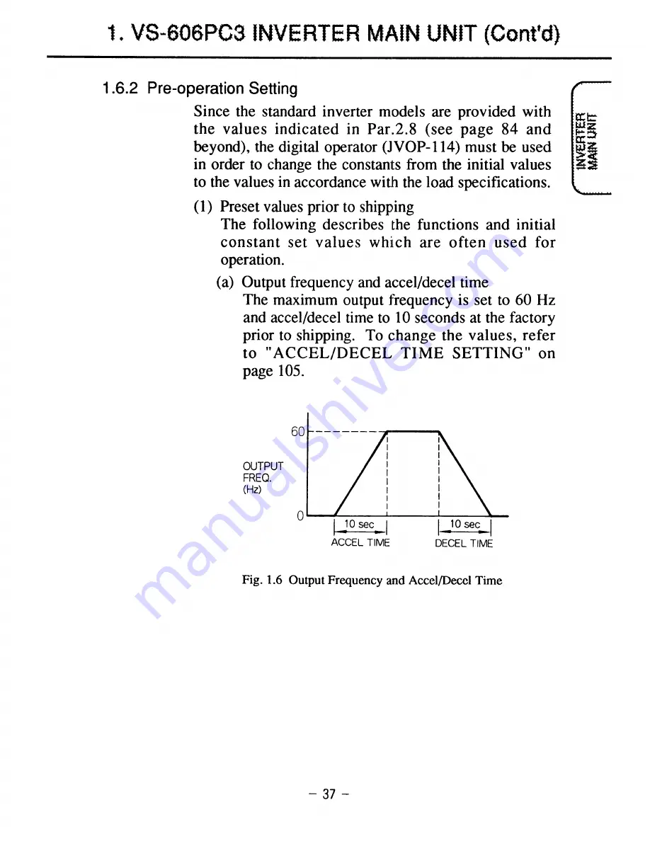 YASKAWA CIMR-PCU2 Instruction Manual Download Page 48