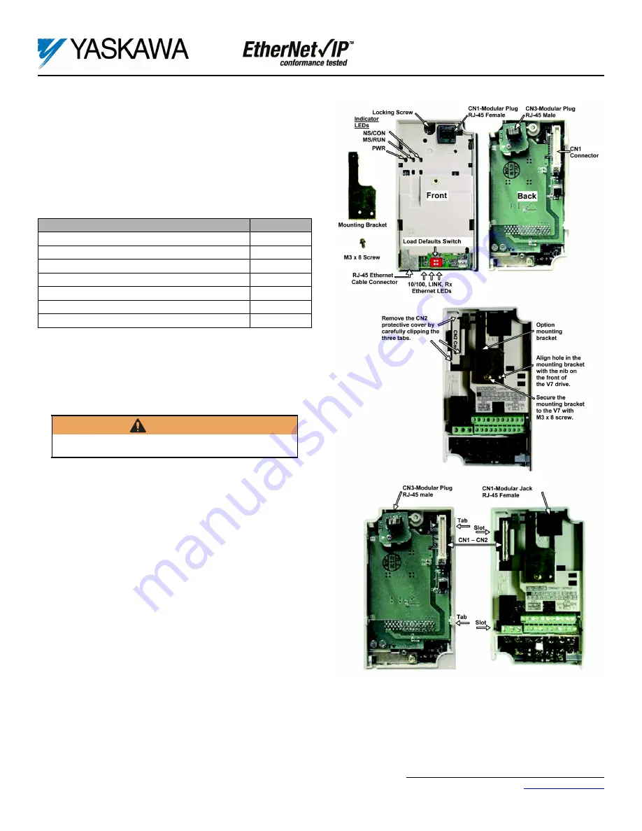 YASKAWA CM093 Manual Download Page 1