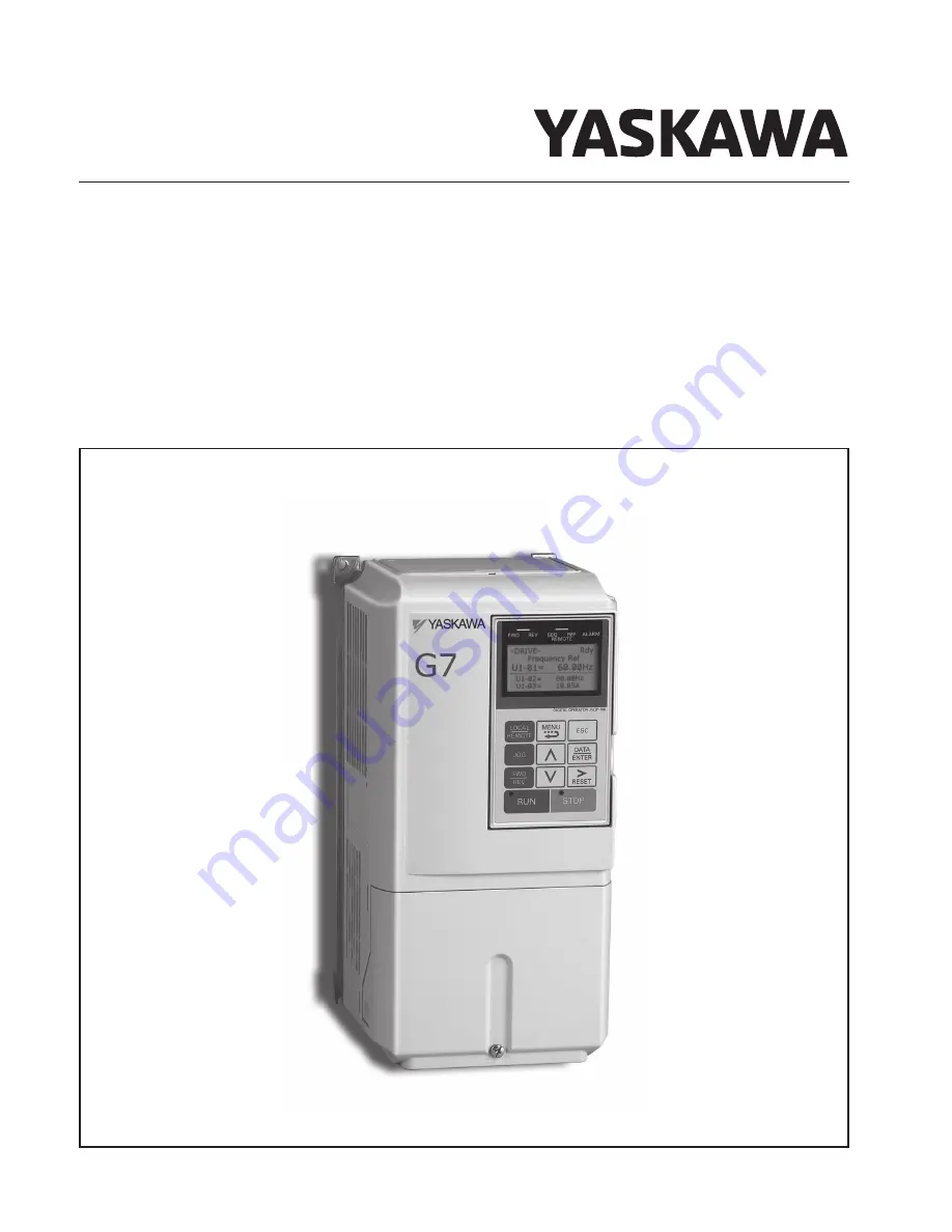 YASKAWA G7 Series Technical Manual Download Page 2