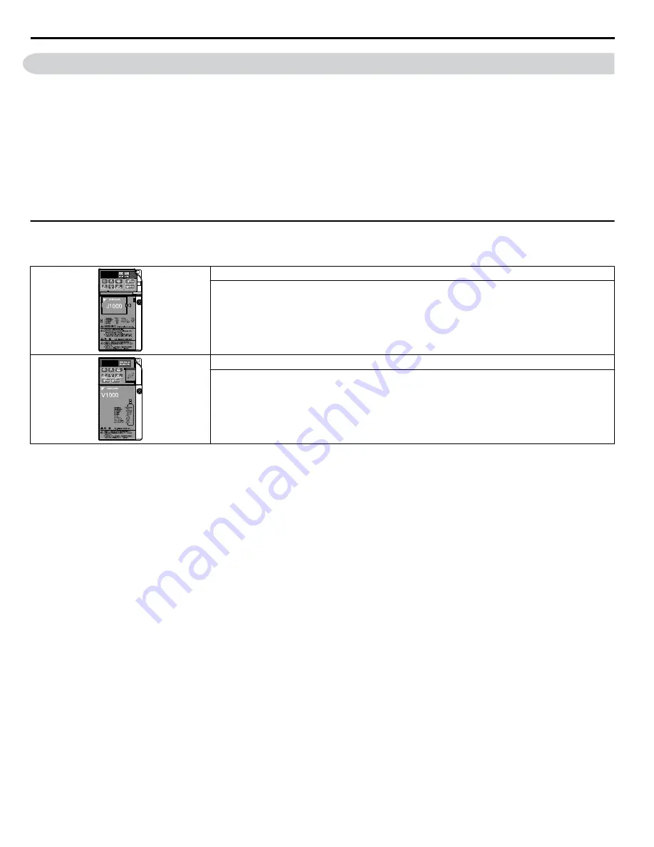 YASKAWA J1000 CIMR-JC series Option Manual Download Page 4