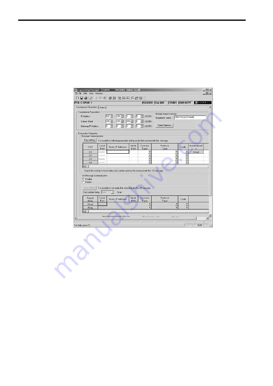 YASKAWA MP2300S User Manual Download Page 40