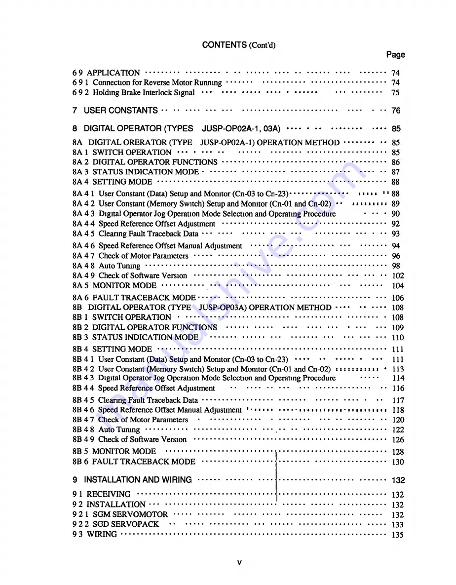 YASKAWA SGD Series Manual Download Page 6