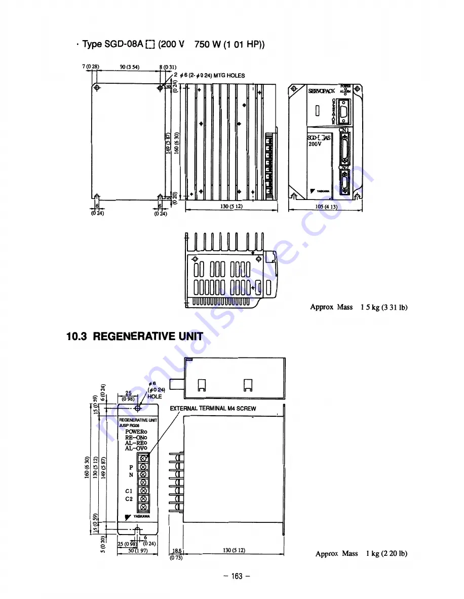 YASKAWA SGD Series Manual Download Page 170