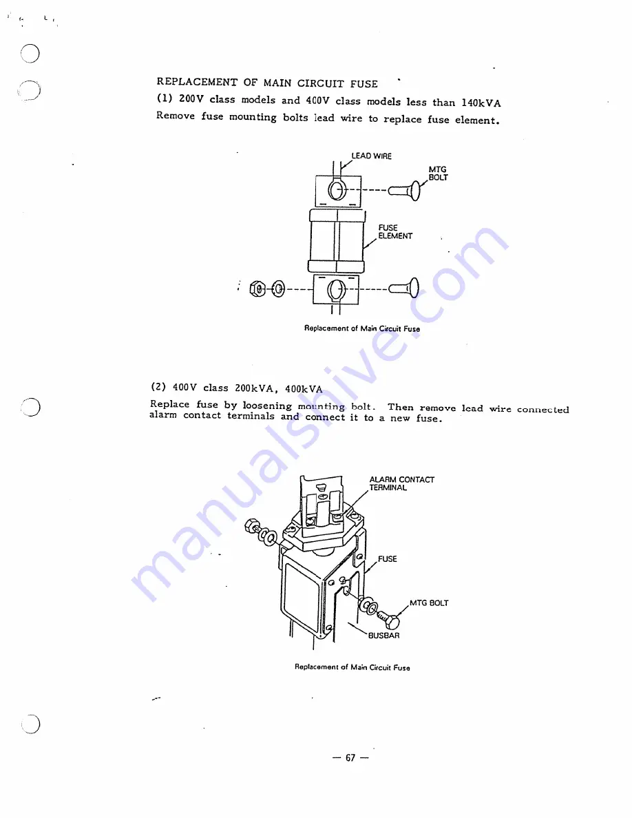 YASKAWA Varispeed-676 Instruction Manual Download Page 67