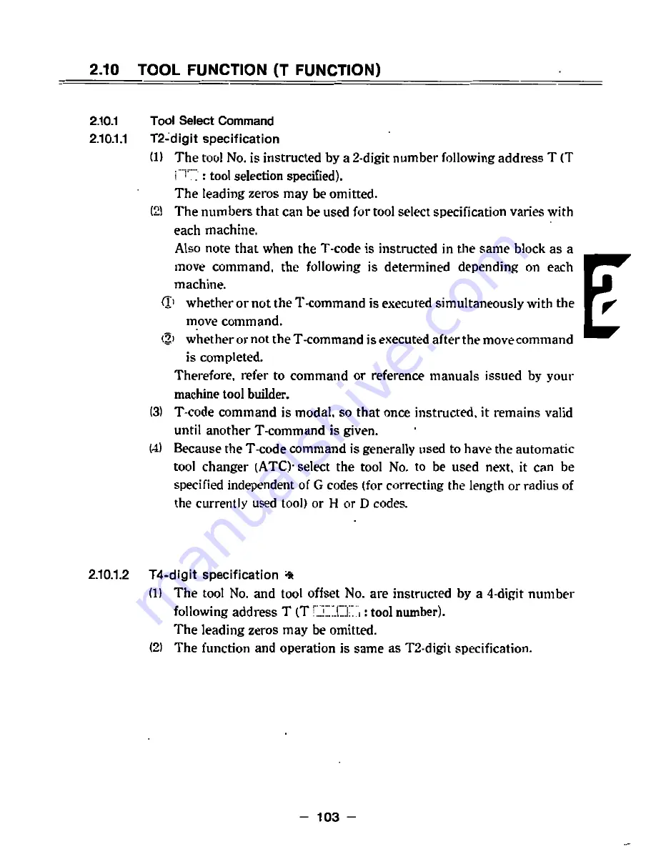 YASKAWA yasnac i80m Instruction Manual Download Page 127