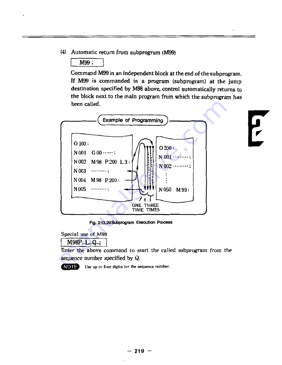 YASKAWA yasnac i80m Instruction Manual Download Page 243