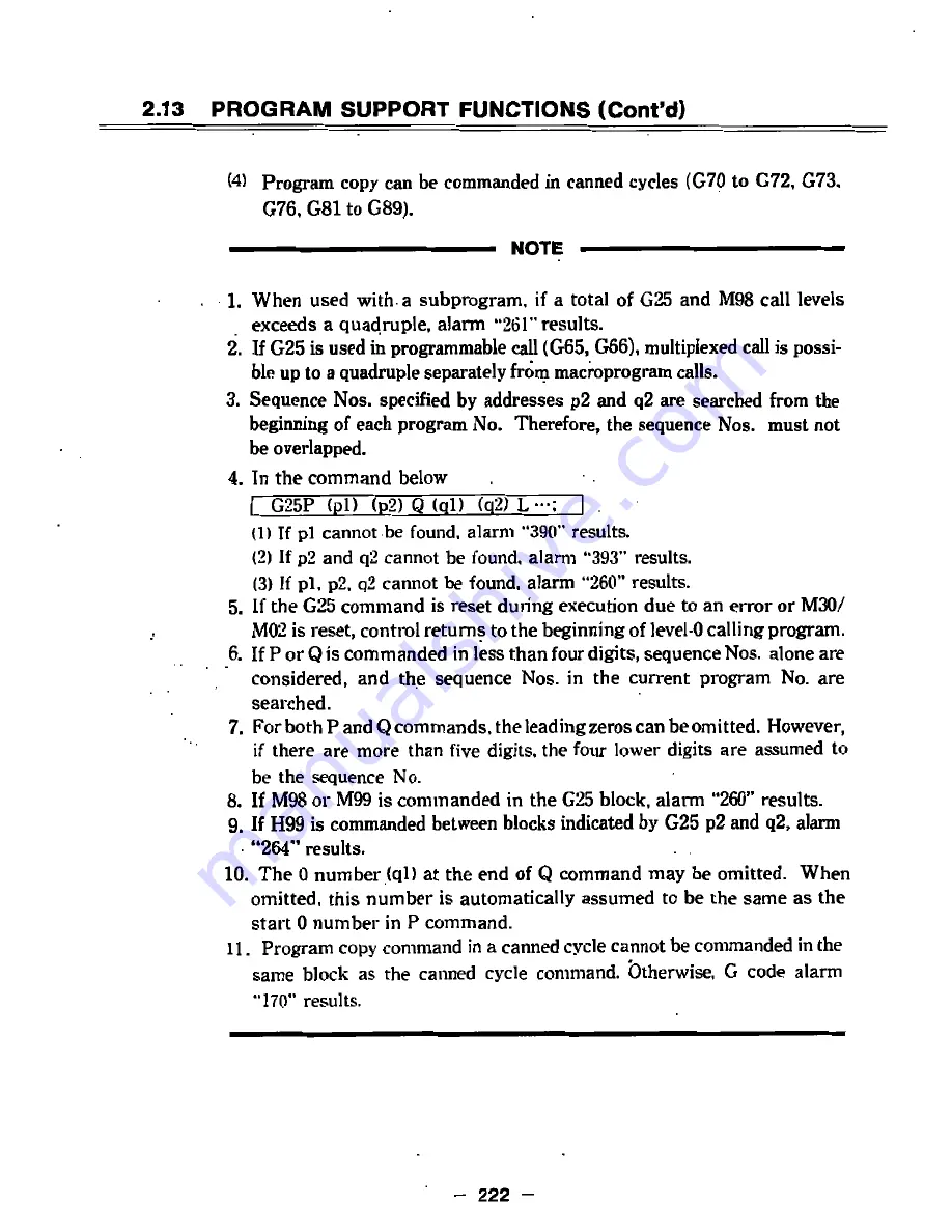 YASKAWA yasnac i80m Instruction Manual Download Page 246