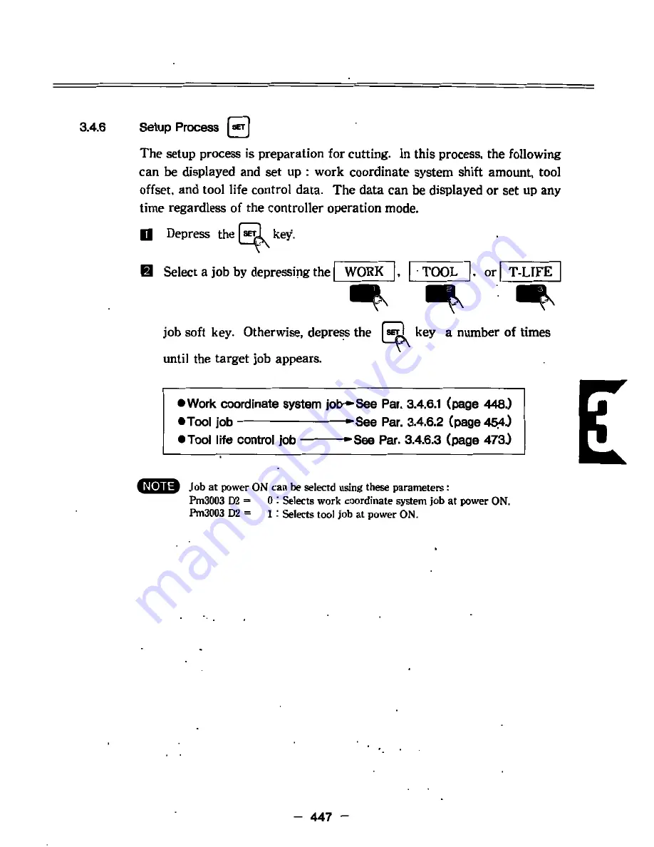 YASKAWA yasnac i80m Instruction Manual Download Page 471