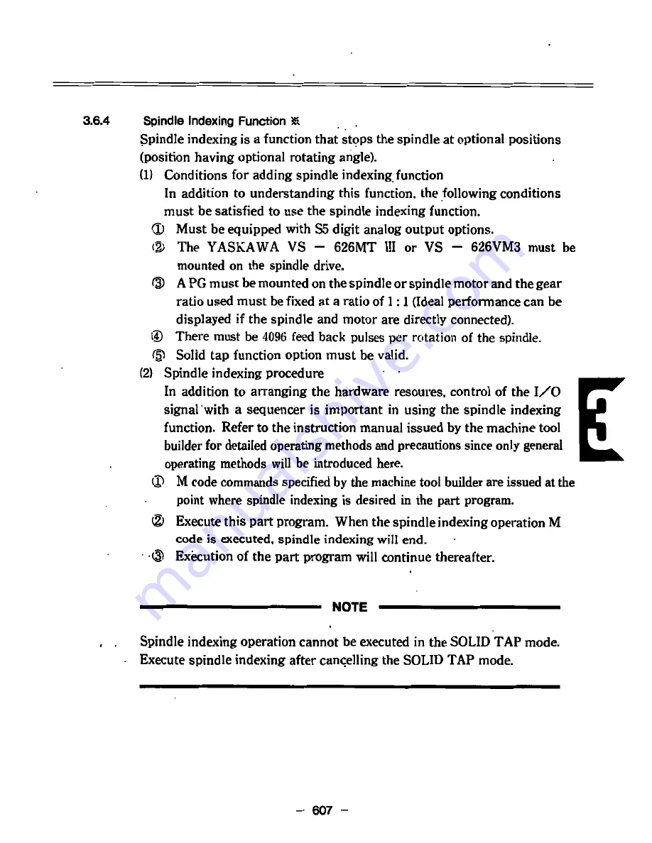 YASKAWA yasnac i80m Instruction Manual Download Page 631