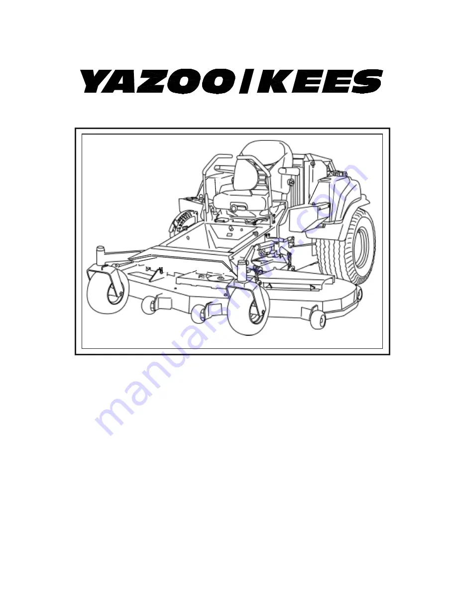 Yazoo/Kees 4HRK20 Скачать руководство пользователя страница 1