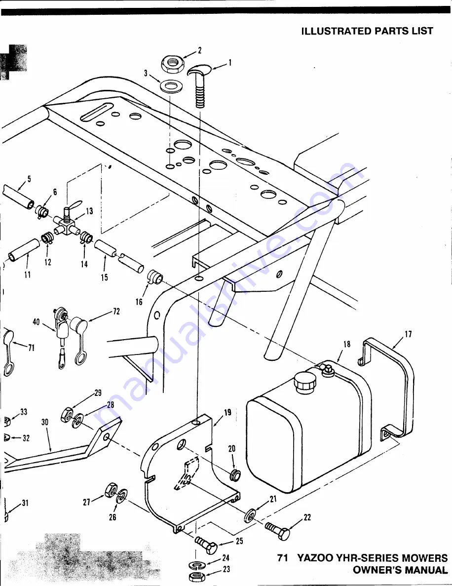 Yazoo Commercial Front Cut Rider YHRK20 Owner'S Manual Download Page 75