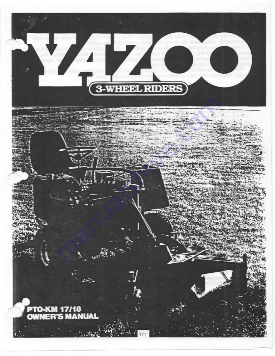 Yazoo PTO-KM 17 Owner'S Manual Download Page 1