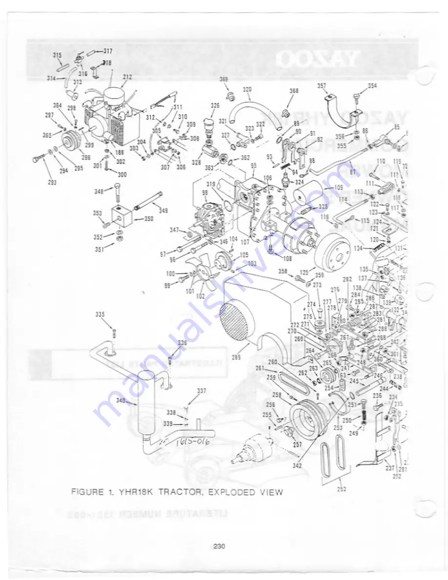 Yazoo YHR18K Illustrated Parts List Download Page 2