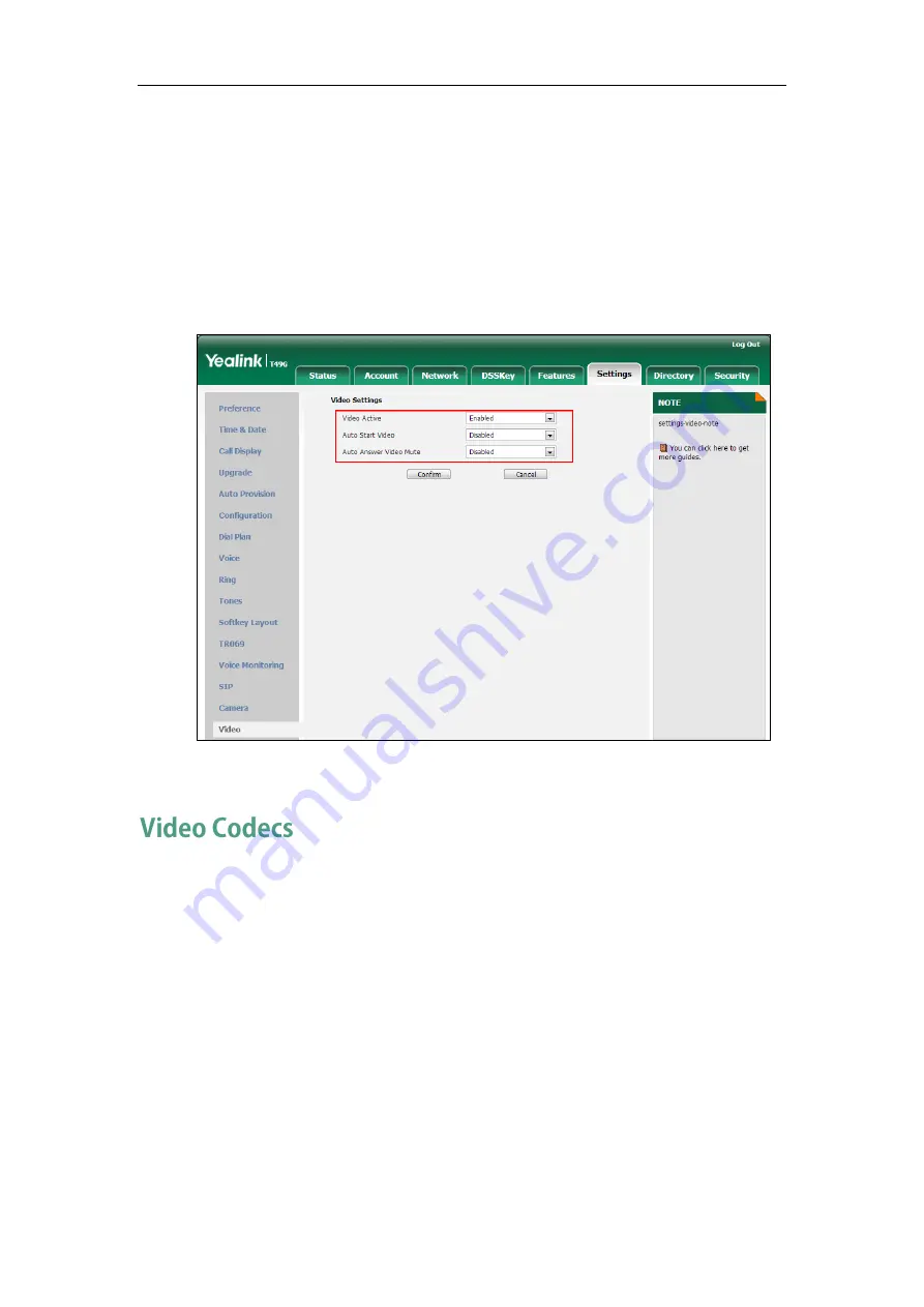 Yealink CD860 Administrator'S Manual Download Page 850