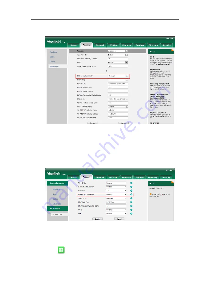 Yealink CD860 Administrator'S Manual Download Page 887