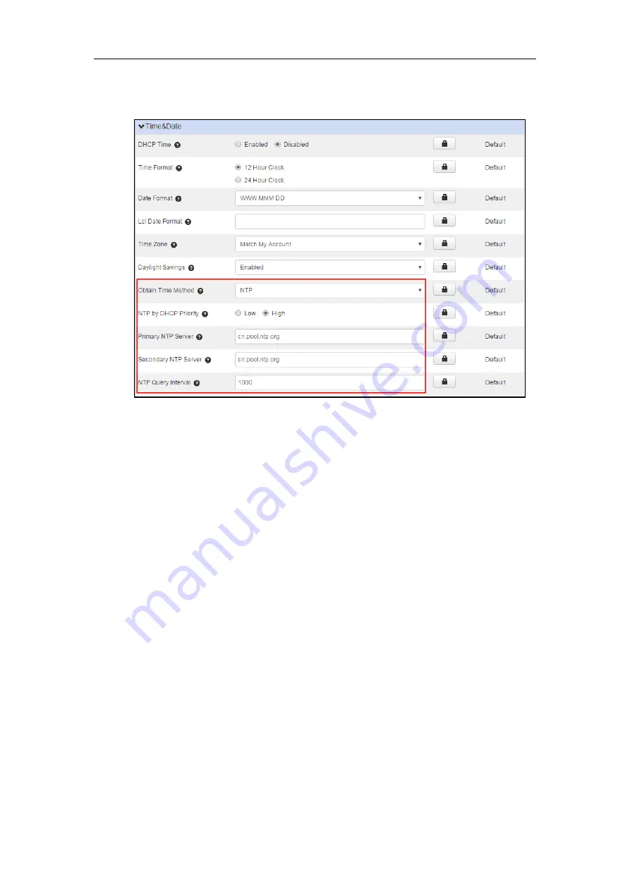 Yealink T19P-E2 Configuring Manual Download Page 22