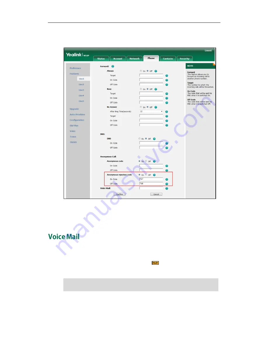 Yealink Telkom W52P User Manual Download Page 77