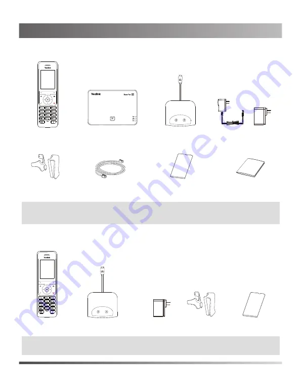 Yealink W56B Quick Start Manual Download Page 2