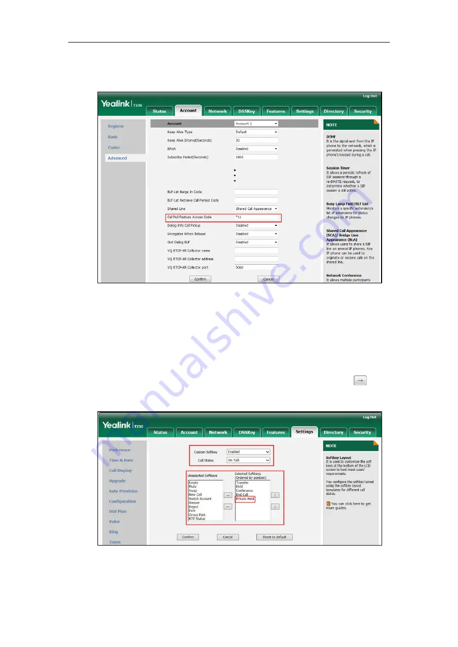 Yealink Yealink SIP-T42G Administrator'S Manual Download Page 506