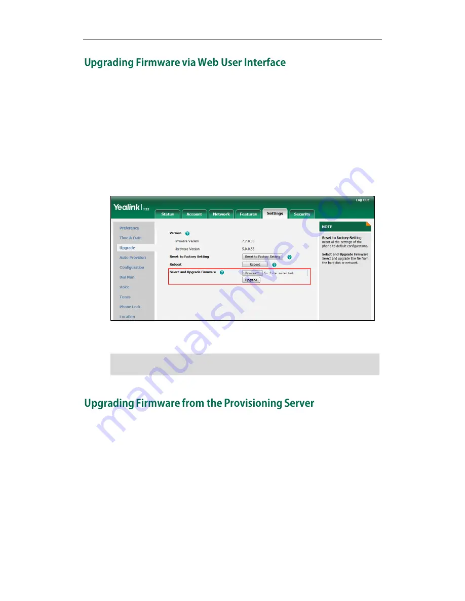 Yealink Yealink SIP-T48G Administrator'S Manual Download Page 64