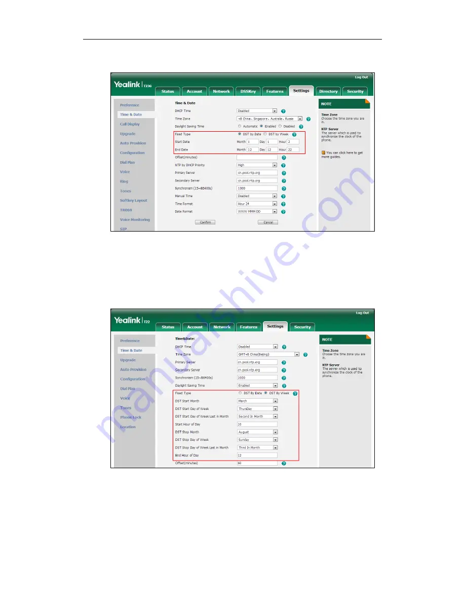 Yealink Yealink SIP-T48G Скачать руководство пользователя страница 101