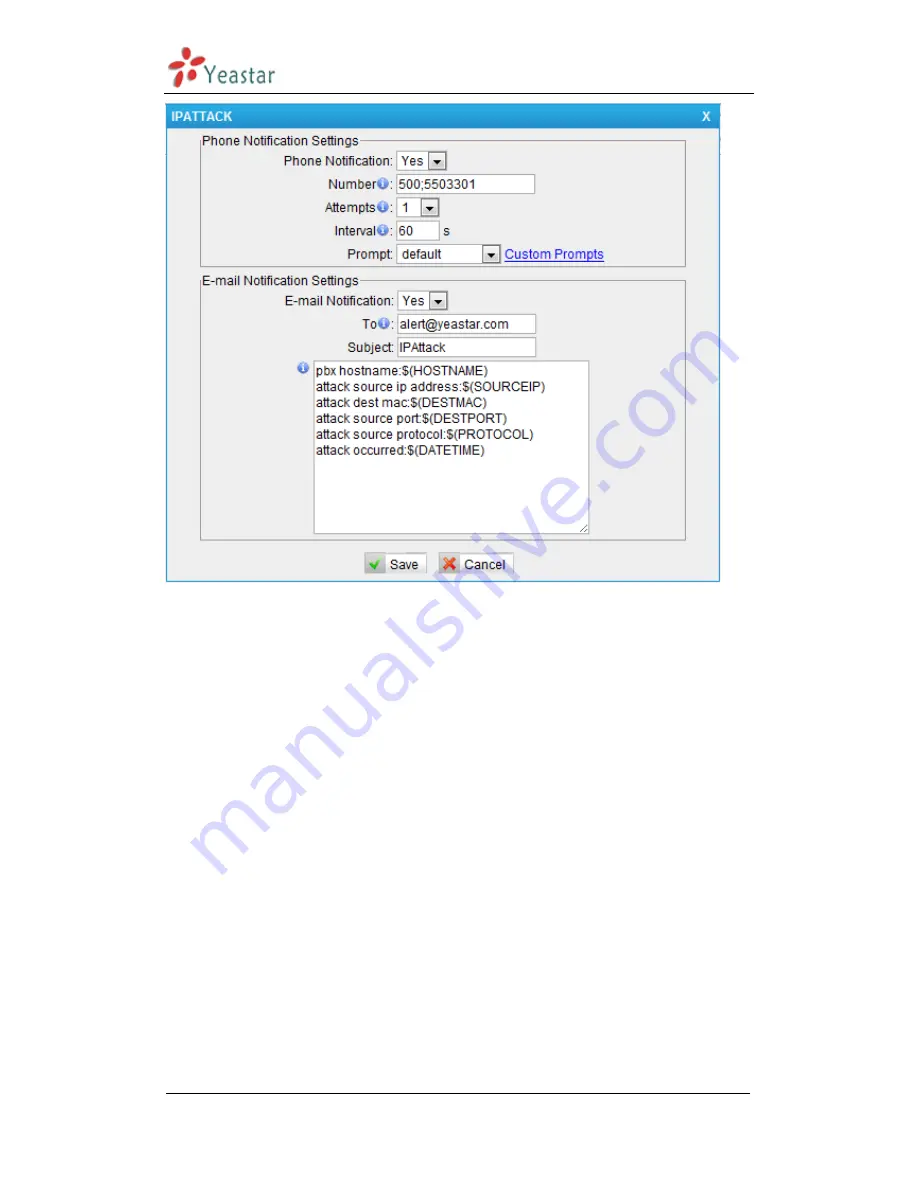 Yeastar Technology MyPBX Enterprise User Manual Download Page 147