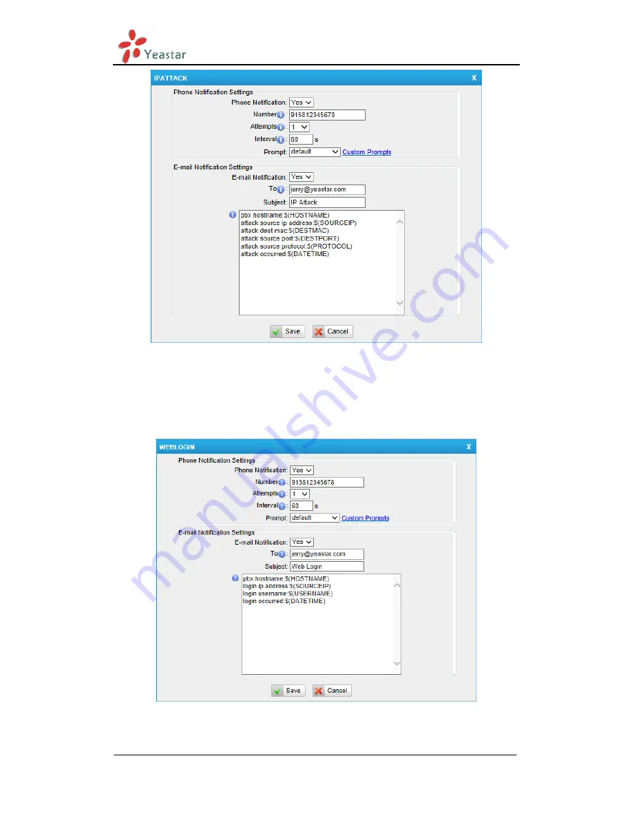 Yeastar Technology MyPBX Standard V6 Скачать руководство пользователя страница 33