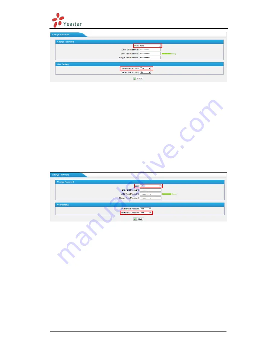 Yeastar Technology MyPBX Standard V6 Administrator'S Manual Download Page 39