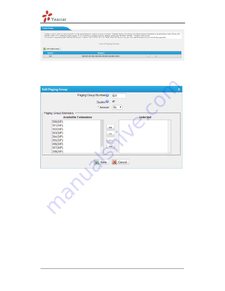 Yeastar Technology MyPBX Standard V6 Administrator'S Manual Download Page 132