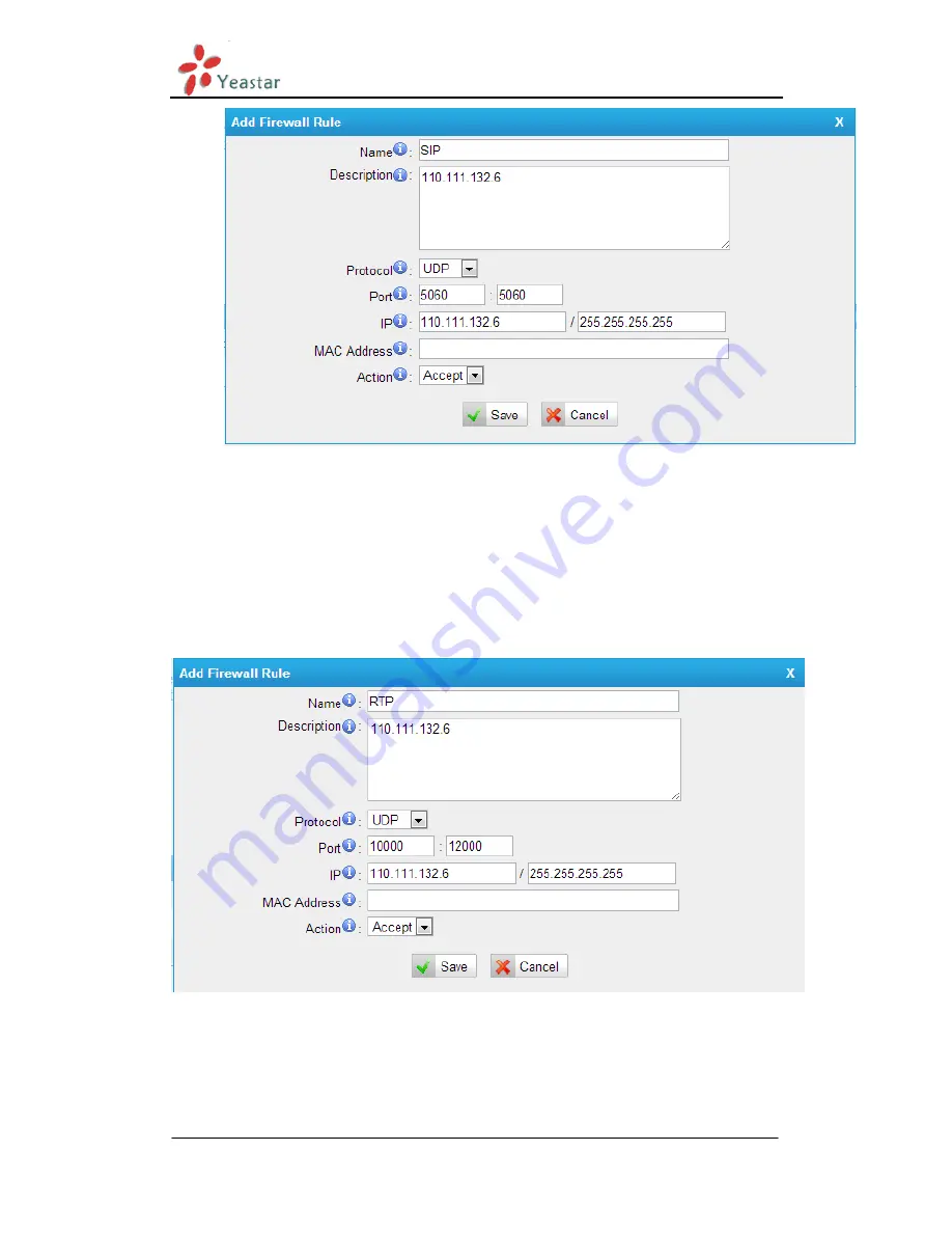 Yeastar Technology MyPBX Standard V6 Administrator'S Manual Download Page 155