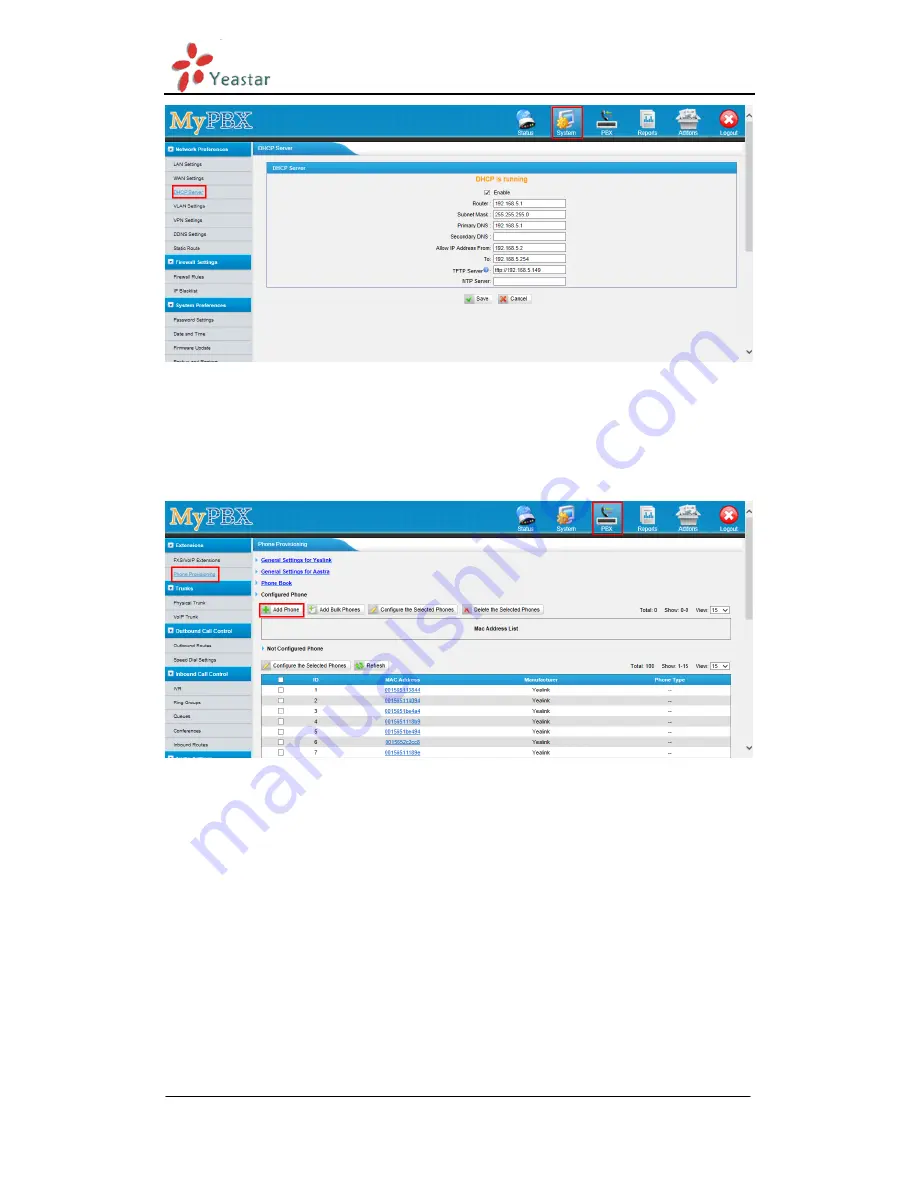 Yeastar Technology MyPBX Standard V6 Administrator'S Manual Download Page 179