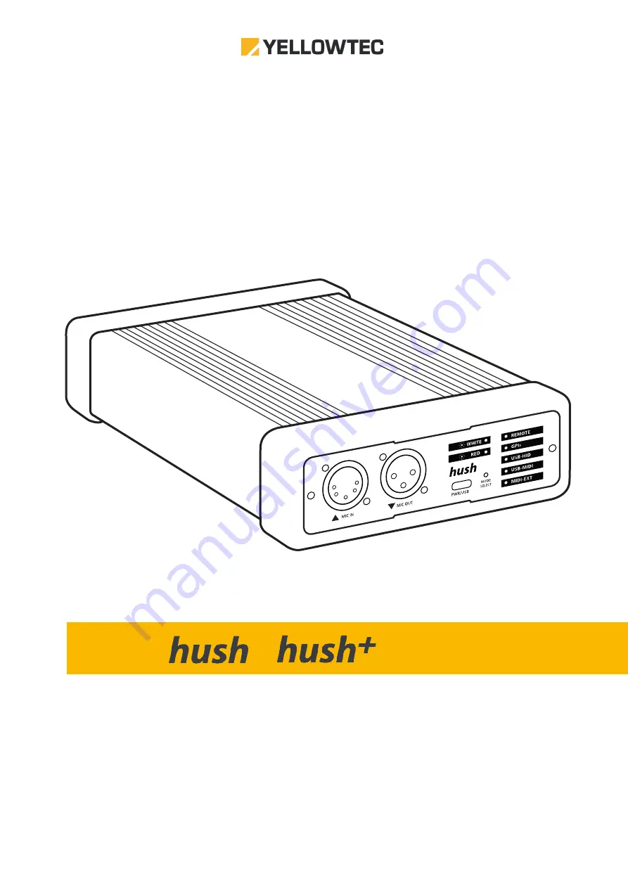 Yellowtec hush Operation Manual Download Page 1