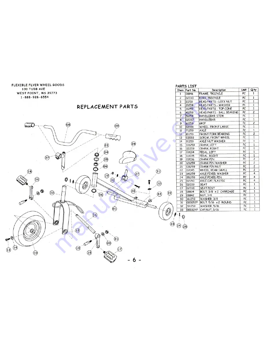 Yerf-Dog 34001 Owner'S Manual Download Page 6