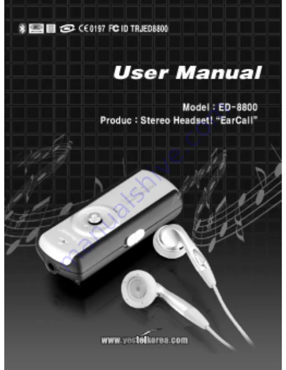 YesTelKorea ED-8800 User Manual Download Page 1