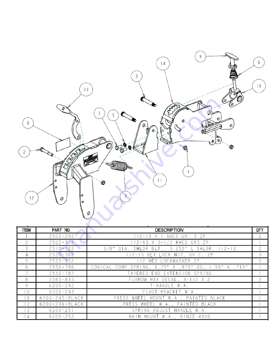 Yetter Furrow Max 6200-070 Owner'S Manual Download Page 30