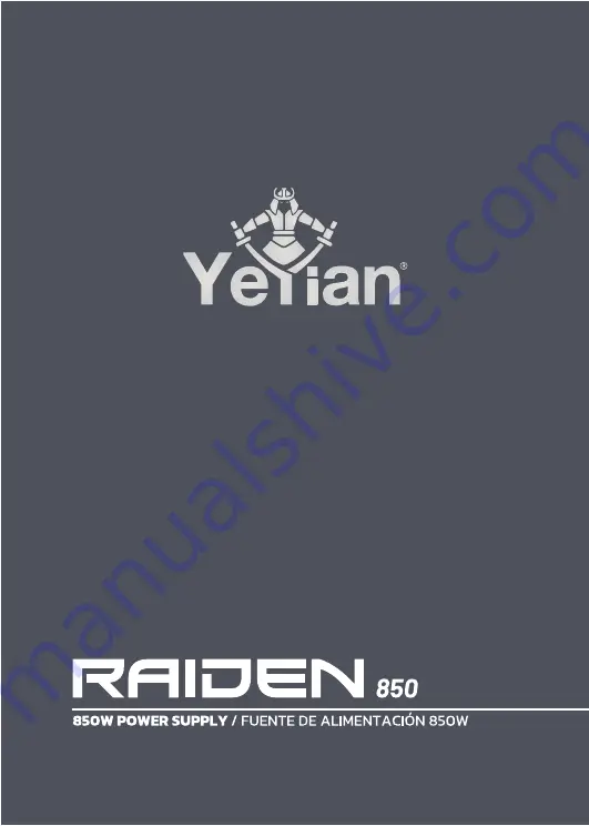 YEYIAN RAIDEN 850 Manual Download Page 1