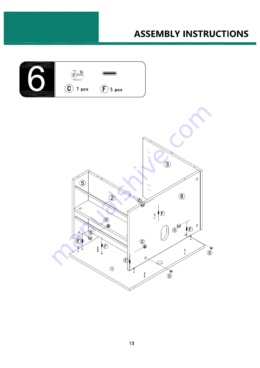 YitaHome FTHKCT-0024 Assembly Instructions Manual Download Page 14