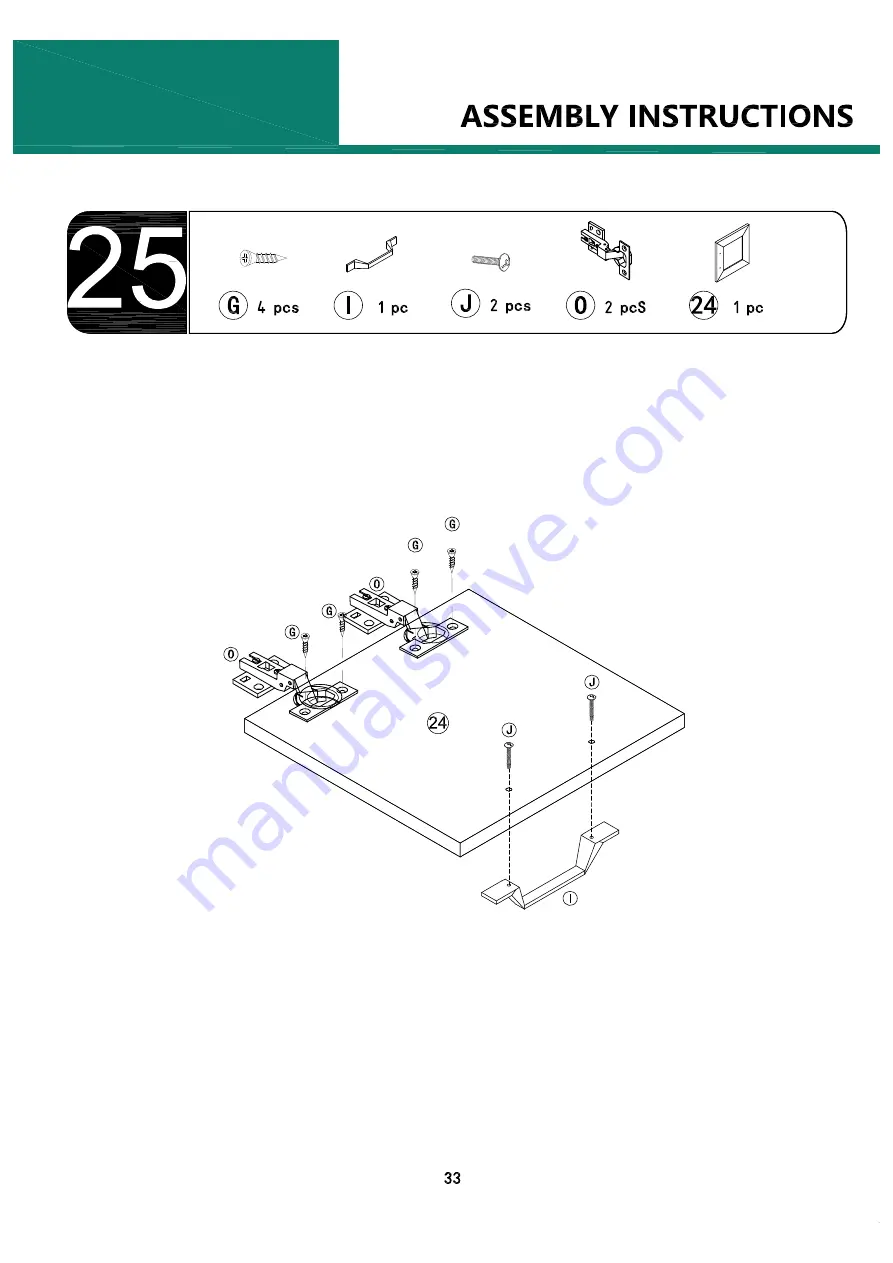 YitaHome FTHKCT-0024 Assembly Instructions Manual Download Page 34