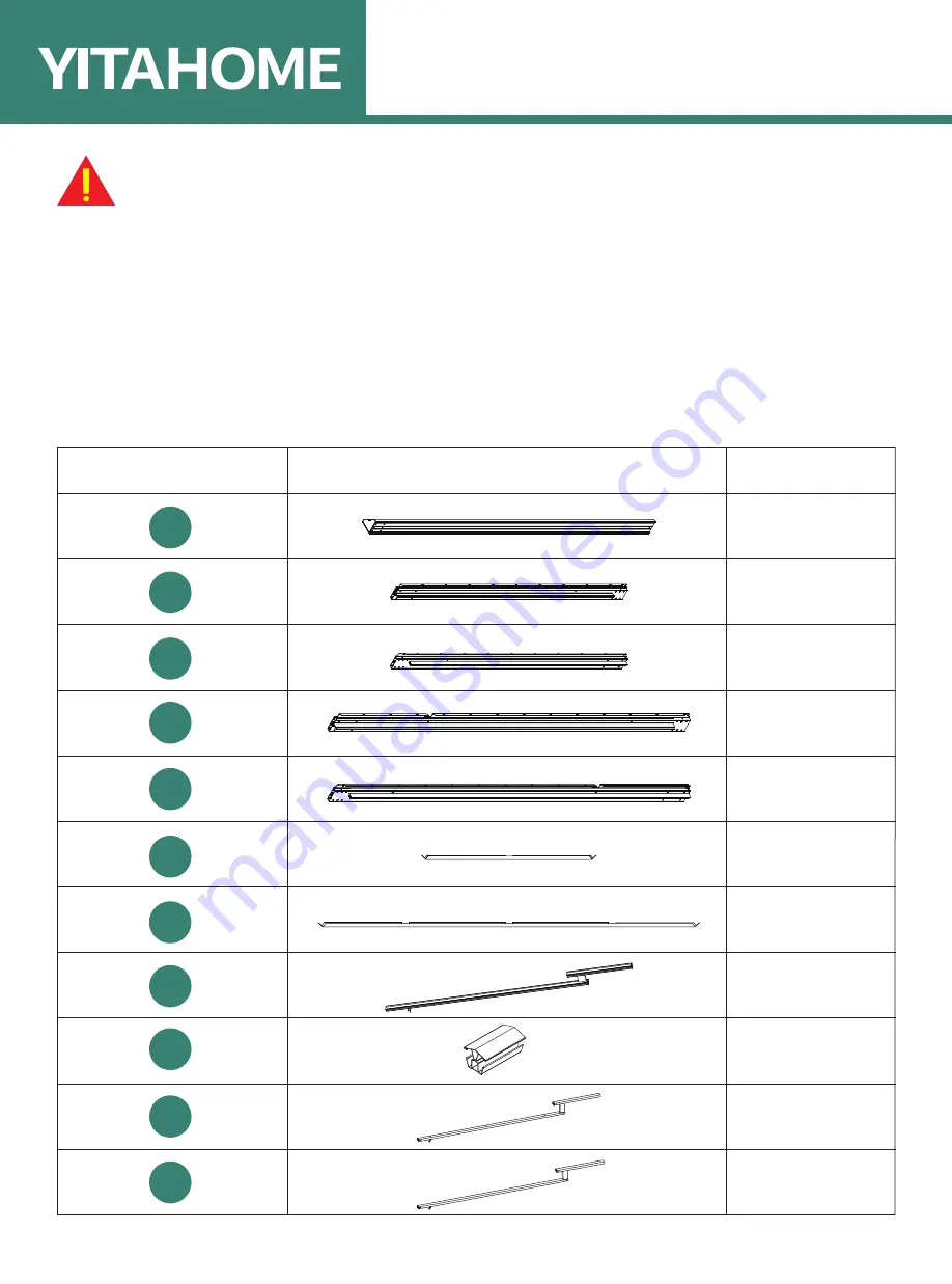 YitaHome FTPLCG-0214 Assembly Instructions Manual Download Page 3